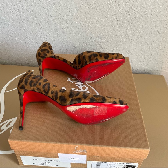 Christian Louboutin Leopard Print Heels - Picture 3 of 5